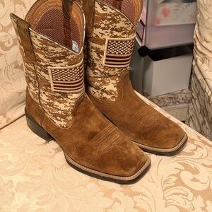Ariat Men's Tan Camo Western Boots